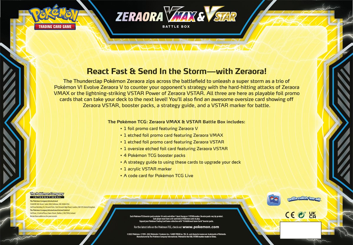 Battle Box Zeraora - VMAX & VSTAR